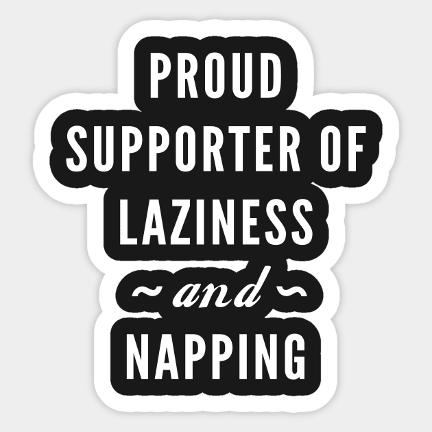 Laziness And Napping Sticker by nobletory